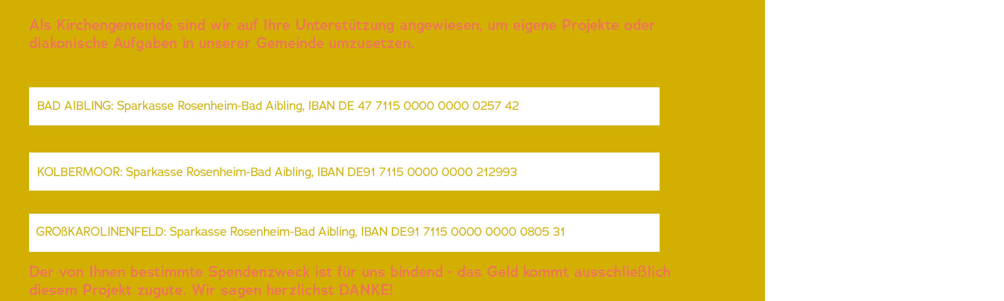 IBAN Nummern auf gelbem Hintergrund